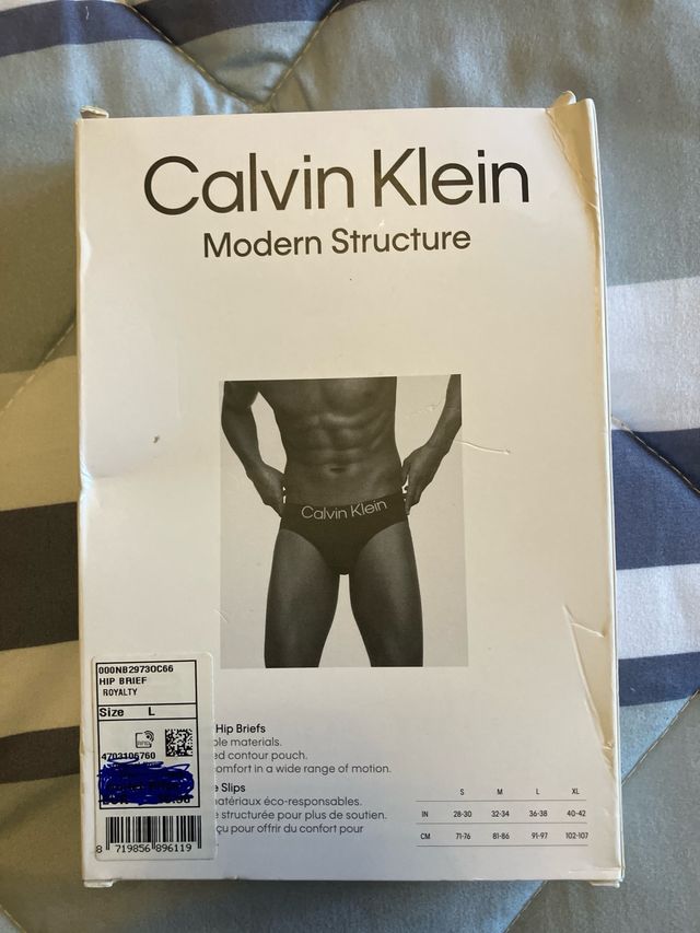Calvin Klein Hip Brief Microfiber Azul