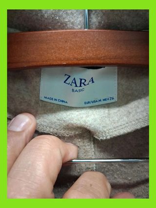 Abrigo oversize beige talla única