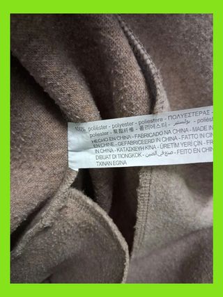 Abrigo oversize beige talla única