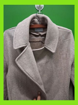Abrigo oversize beige talla única