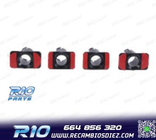 KIT 4 SOPORTES PDC BMW E46 COUPE 98- PARAGOLPES TRASERO LOO