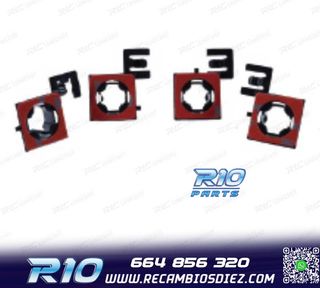 KIT 4 SOPORTES PDC PARA BMW F10 10- PARAGOLPES TRASERO LO