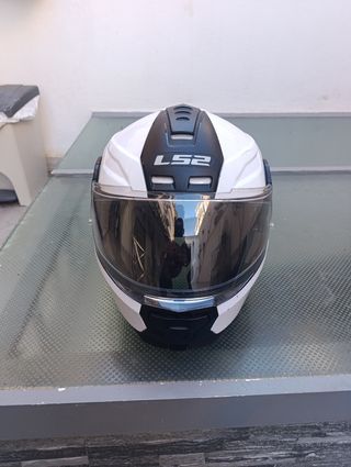 Casco LS2 Blanco y Negro
