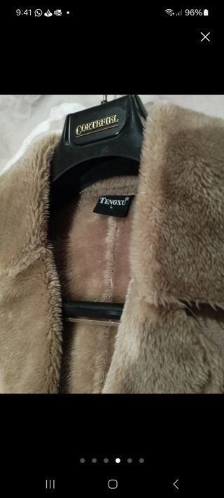 Cazadora Pelliza Beige Talla L