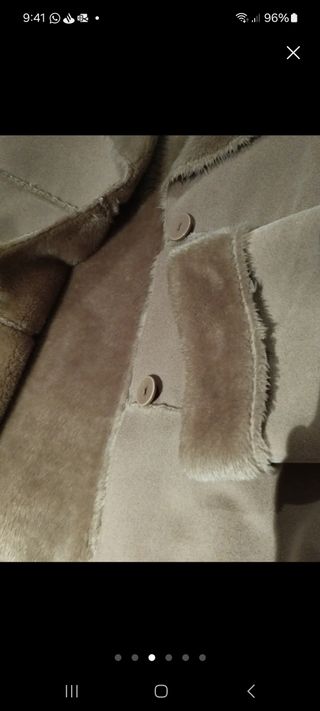 Cazadora Pelliza Beige Talla L