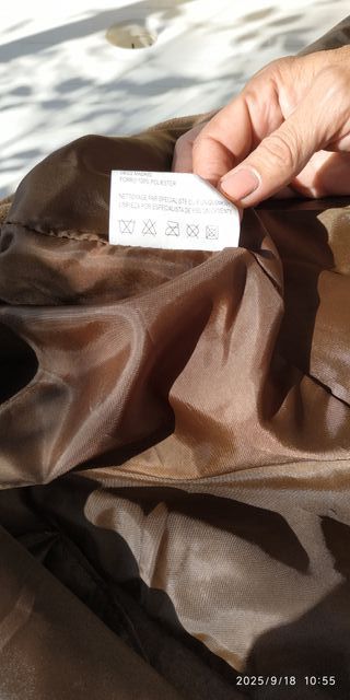 Chaqueta de piel vintage marrón