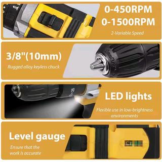 Taladro Atornillador Inalámbrico + Accesorios