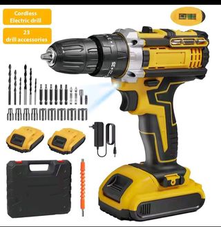 Taladro Atornillador Inalámbrico + Accesorios