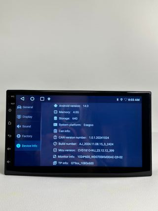 Radio Pantalla Universal 7 pulgadas 