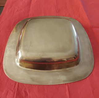 Piatto in ottone 21x21 cm