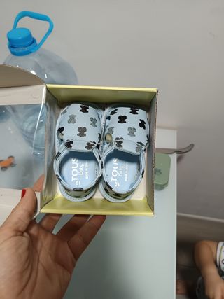 Sandalias Tous Baby Azul Estampadas