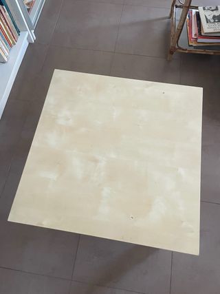 Mesa Ikea Lack Roble Blanco