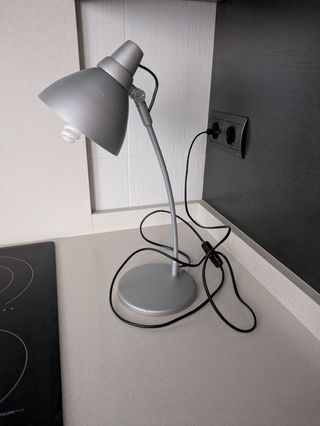 Flexo de mesa gris/plateado