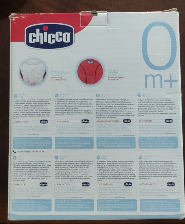 Marsupio Chicco Go 0m+ Color Negro