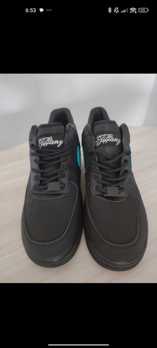 Zapatillas  Negras Turquesa