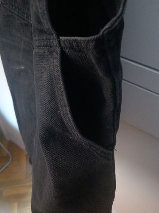 Peto falda vaquero Zara negro