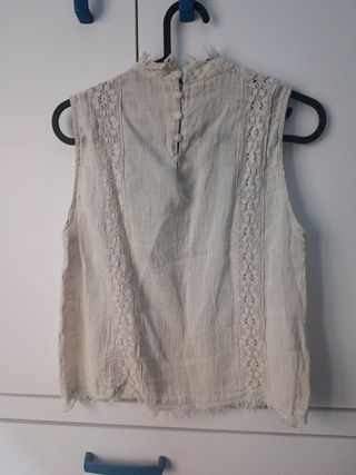 Blusa Zara Beige