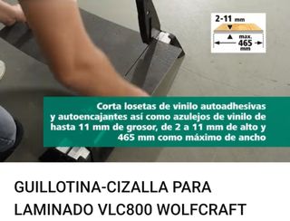 Cortador de laminado y vinilo Wolfcraft VLC 800