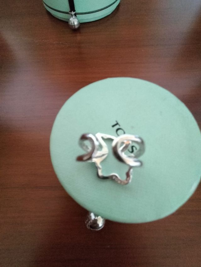 Anillo Tous Oso Plata Nuevo