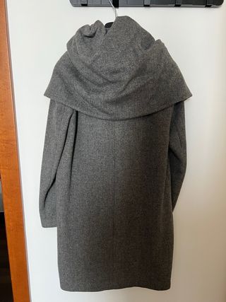 Cappotto Zara Donna Grigio Lana