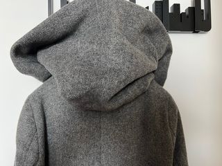 Cappotto Zara Donna Grigio Lana