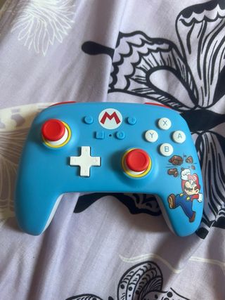 Mando Nintendo Switch Azul Mario