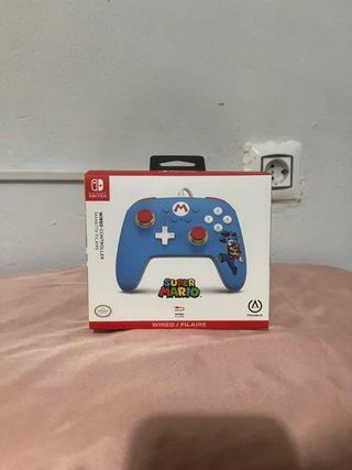 Mando Nintendo Switch Azul Mario