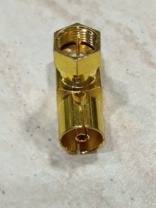 Connettore Antenna Angolato Dorato