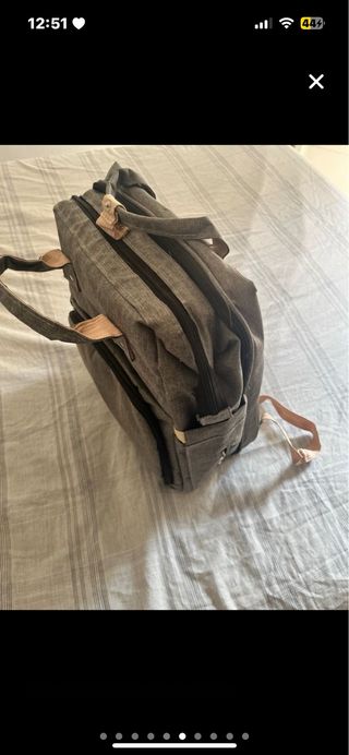 Mochila cambiador gris