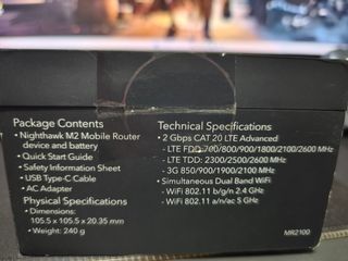 Netgear Nighthawk M2 MR2100 Router Móvil 4G LTE