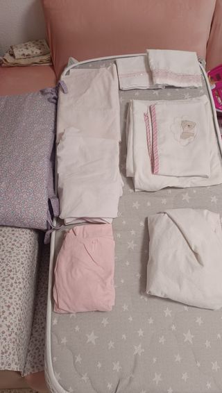 Cuna blanca con colchón