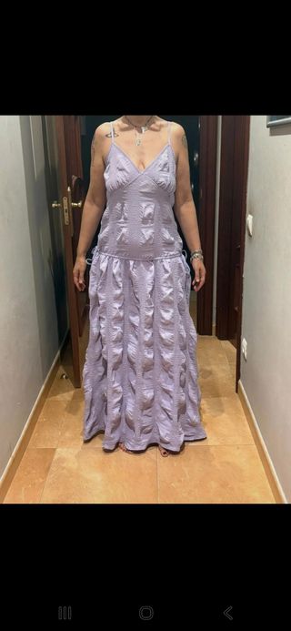 Vestido largo lila Shein