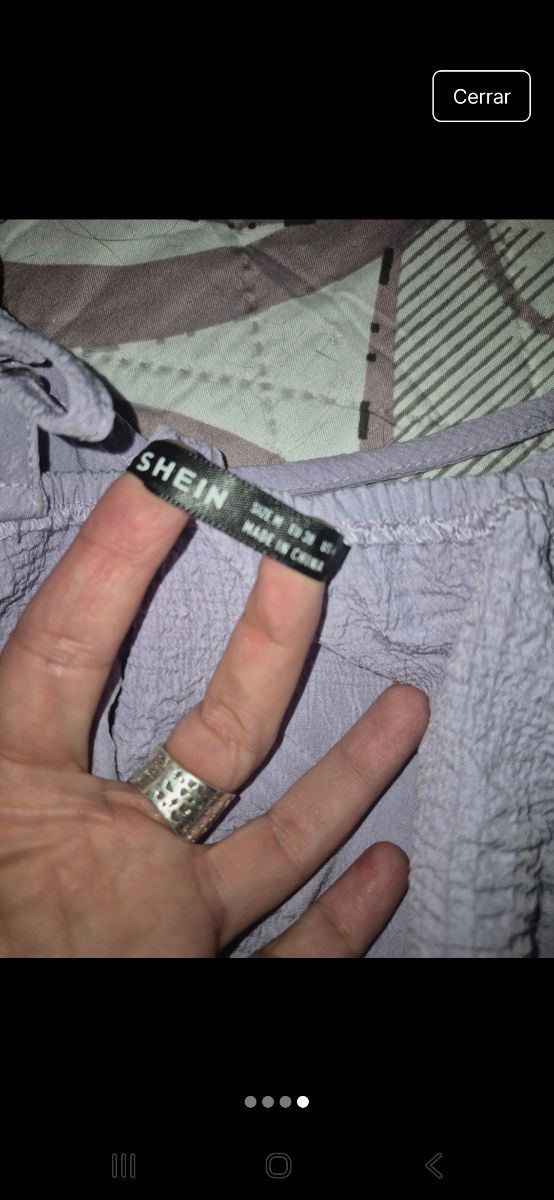 Vestido largo lila Shein