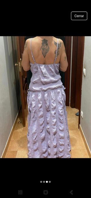 Vestido largo lila Shein