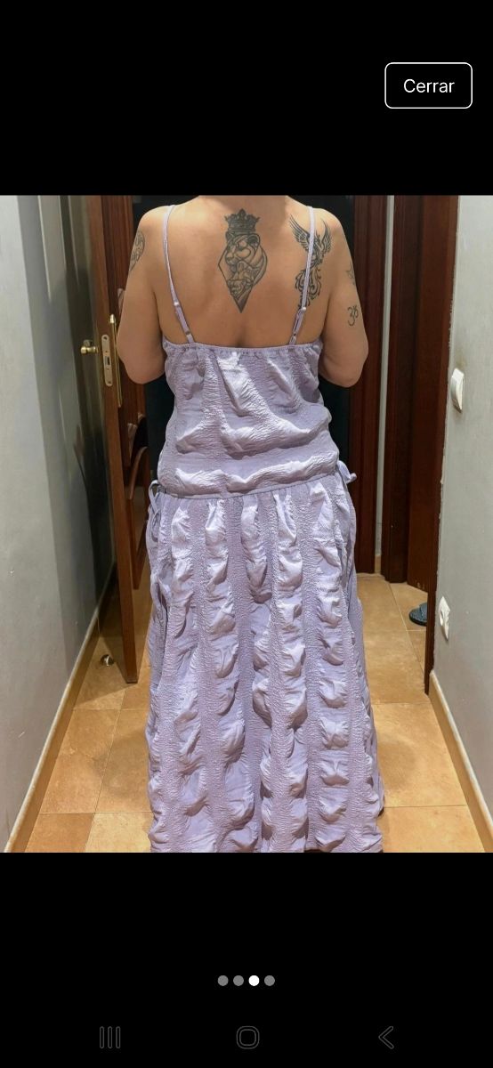 Vestido largo lila Shein