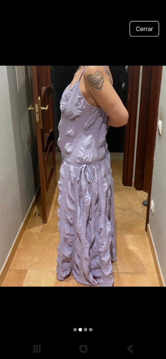 Vestido largo lila Shein