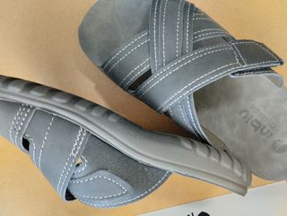 Ciabatte uomo Inblu 41 grigie a strappo