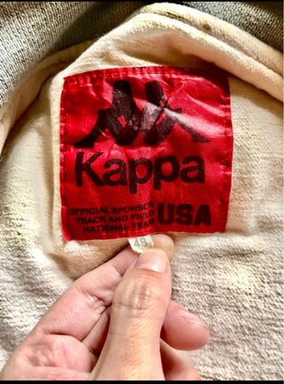 Bomber Kappa rosso e bianco Anni 90