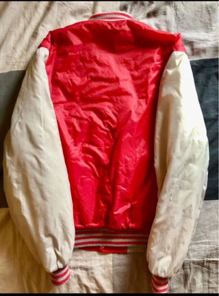 Bomber Kappa rosso e bianco Anni 90