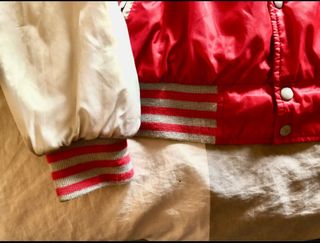 Bomber Kappa rosso e bianco Anni 90