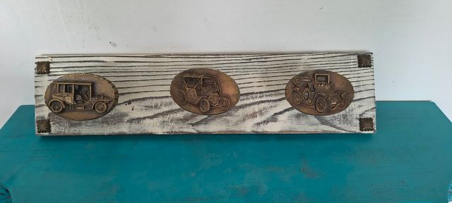 Appendiabiti per auto vintage retrò in legno