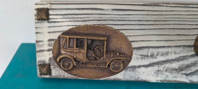 Appendiabiti per auto vintage retrò in legno