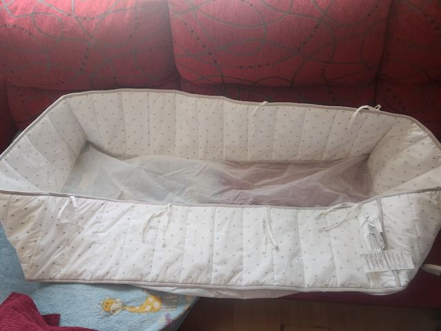 Protector/chichonera de cuna de Ikea,120×60×26.