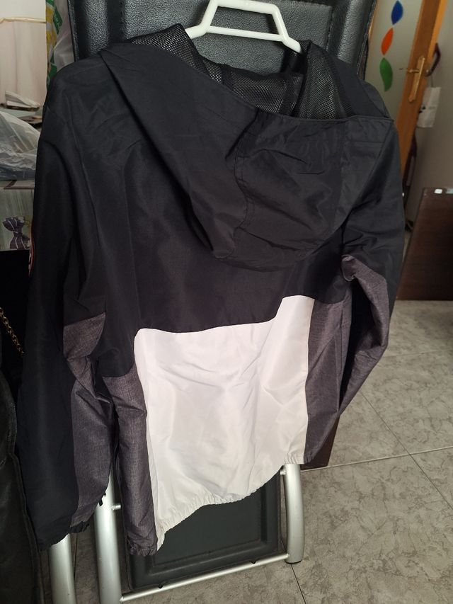 Cortavientos niño Ellesse blanco/negro T.12/13 año