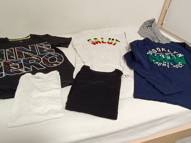 Lote 5 Camisetas Niño Talla 13/14