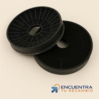 2 Filtros de carbón activo campana extractora
