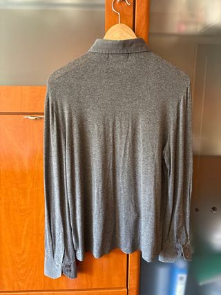 Camisa Genfins Talla 40 Gris con Tachuelas