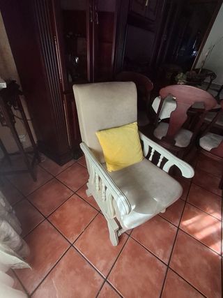 Altalena beige vintage restaurata