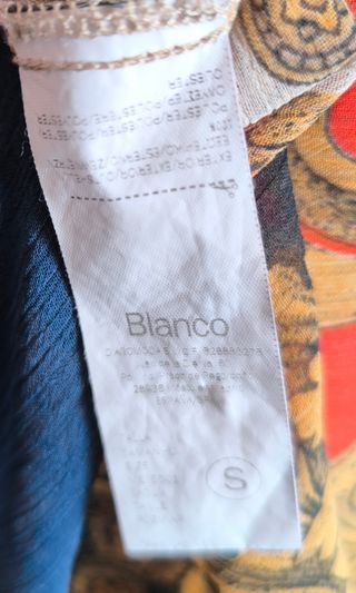 Camisa Étnica Blanco Talla S