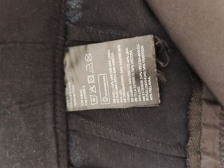 Pantalón H&M Lino Pinzas Negro